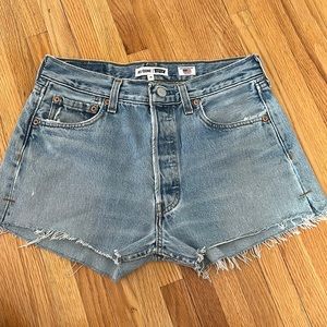 re/done jean shorts